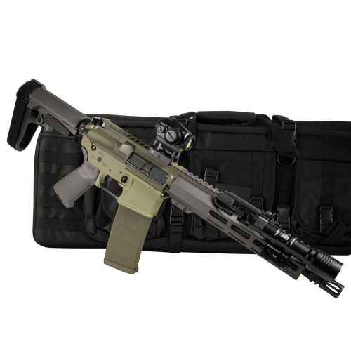 shark coast tactical bug bear ar15 pistol bundle 5.56 nato 30+1 10.50" barrel, m-lok, sba3 brace, vortex crossfire red dot, streamlight rail light