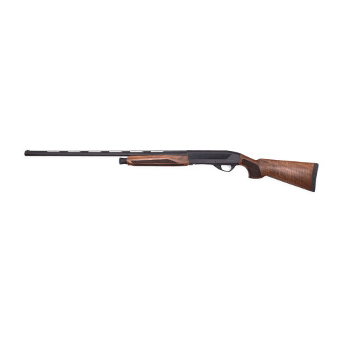weatherby element ii upland compact 20 ga 3", 24" black vent rib bore barrel, black receiver, fixed walnut stock, 2rd