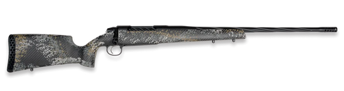 weatherby 307 alpine st 25 wby rpm 4rd,22" +2" graphite black cerakote spiral fluted threaded barrel, steel drilled & tapped receiver, carbon fiber...
