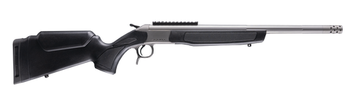 cva scout gen 3 take-down 300 blackout, 16.5" barrel, threaded 5/8x24, omni muzzle brake, stainless, silver, black stock, 1rd