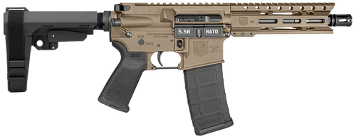 diamondback db15 carbon, ar , 5.56mm, 7" threaded barrel, magpul moe grip, 6" m-lok rail, cerakote finish, flat dark earth, sba3 brace, 30rd, 1...