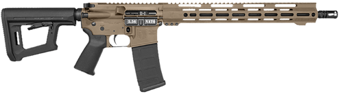 diamondback db15 carbon series 5.56mm 30rd,16" black nitride threaded barrel, flat dark earth cerakote picatinny rail aluminum receiver, adjustable...