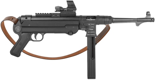 mauser mp-40 p optic package semi auto pistol .22 lr 10" barrel, red dot optic included, 23 rd