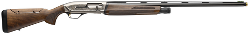 browning maxus ii sporting golden clays 12 ga, 3", 28" barrel, walnut, nicel, scroll engraved, gold accents, hard case, 5 midas grade chockes