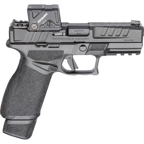 springfield echelon 4.0fc compact size, 9mm, 4" barrel, black,aimpoint coa 3.5 moa dot sight front, tritium night sight, tactical rack u-dot rear,...