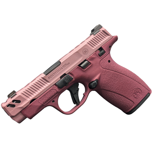 smith & wesson pc bodyguard 2.0 carry comp limited edition micro 380 acp 3.10" ported barrel, cranberry blush, manual thumb safety, 12 rd & 10 rd