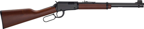 henry h1 classic compact 22 lr, 16.5" barrel, lever action, american walnut stock, adjustable semi-buckhorn rear sight, hooded blade front sight,...
