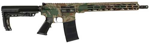 patriot ordnance p-15 5.56x45mm, 16.5" barrel, rhodesian brush stroke cerakote, a2 style grip, 30rd