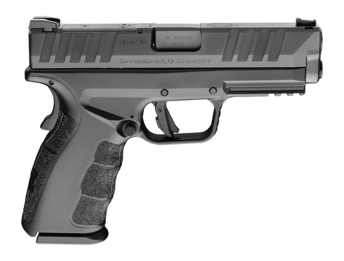 springfield xd mod.4 osp 9mm, 4" barrel, melonite black, fiber optic front, white dot rear, grip safety, 16rd