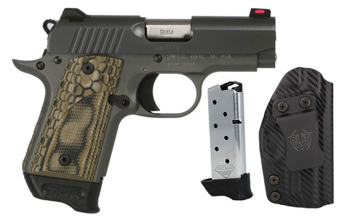kimber micro 9mm black/khx rtc bundle w/ 2 mags and holster