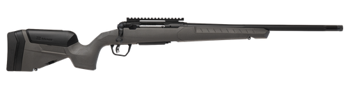 savage 110 trailblazer 240 winchester, 20" straight fluted barrel, threaded, cerakote, black, flat dark gray stock, 4rd, 1 magazine