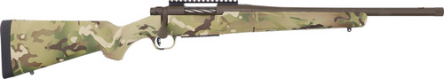mossberg patriot compact 450 bushmaster 4rd,18" threaded bull barrel, patriot brown cerakote, picatinny, multicam