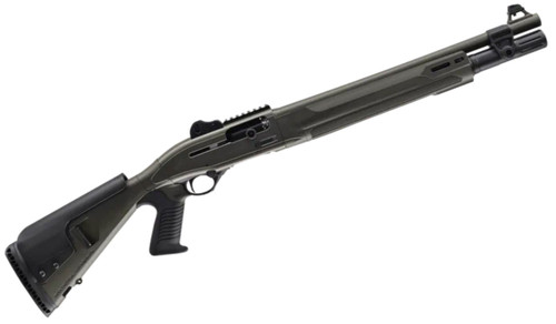beretta 1301 tactical c pistol grip mod 2 12 ga od green synthetic 18.5" barrel, obp-hopb1x choke, 5rd