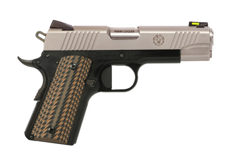 ruger sr1911 talo 9mm blk/alum 4.25" barrel, g10 desert brown grips