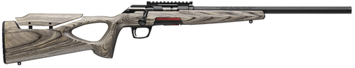 winchester xpert target 21 sharp 10rd, 18" threaded bull barrel, matte black, picatinny, gray adj comb, thumbhole, laminated