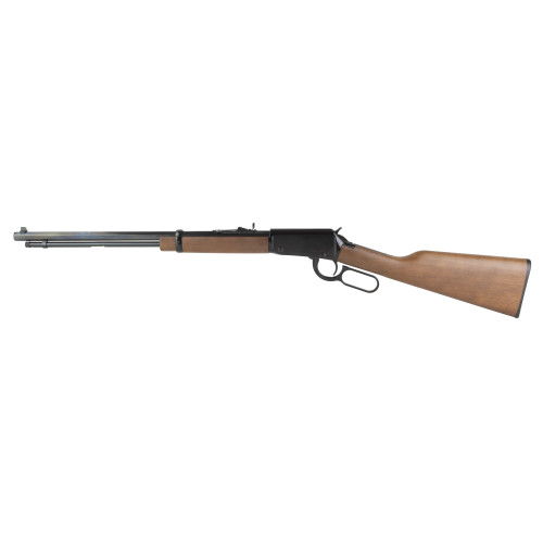 henry h01 frontier 22 lr, 20" barrel, octagon blued, straight grip american walnut stock, adjustable semi-buckhorn rear sight with diamond insert,...