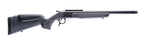 cva scout gen 3, single shot , 22 creedmoor, 20" threaded barrel, 5/8x24 thread pitch, matte black, gray synthetic furniture, 1 round