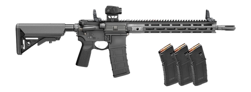 springfield saint victor v2 gear pac 5.56 nato 30+1 14" barrel, m-lok handguard, b5 enhanced sopmod black stock, b5 p type 23 grip, soft case