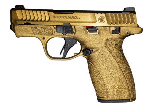 smith & wesson m&p bodyguard 2.0 380 acp, 2.75" barrel, gold nugget cerakote, manual safety, 12rd