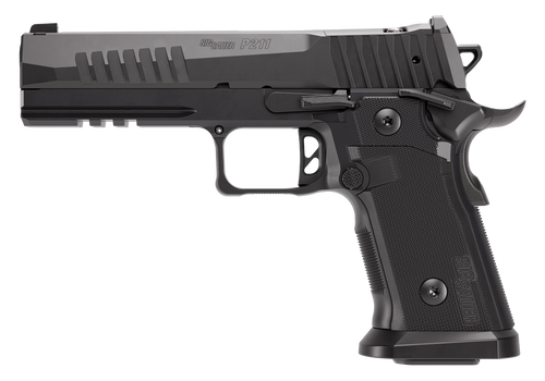 sig p211 gt5 9mm, 5" bull barrel, nitron finish, black, optic ready, sig-loc pro, xray3 sights, 3x10rd mags