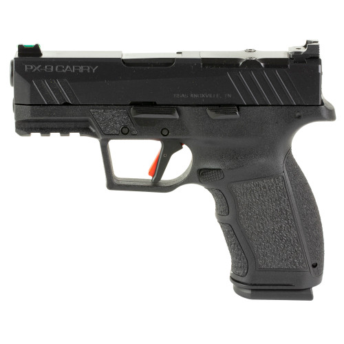 tisas px-9 carry, compact, 9mm, 3.5" barrel, qpq finish, black, optic ready, 15rd, 2 mags