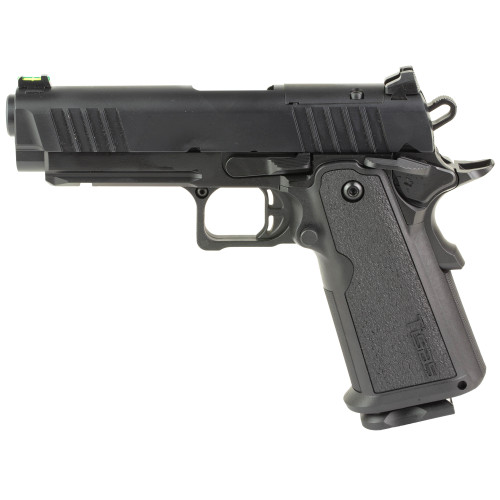 tisas carry b9r double stack carry size 9mm, 4.25" bull barrel, cerakote finish, black, rail, fiber optic front and low profile combat rear sights,...