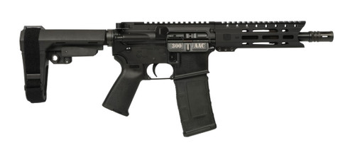 diamondback db15 exclusive edition ar-15 pistol 300 aac black out 8" barrel, m-lok handguard, sb tactical sba3 brace, magpul grip, 30rd