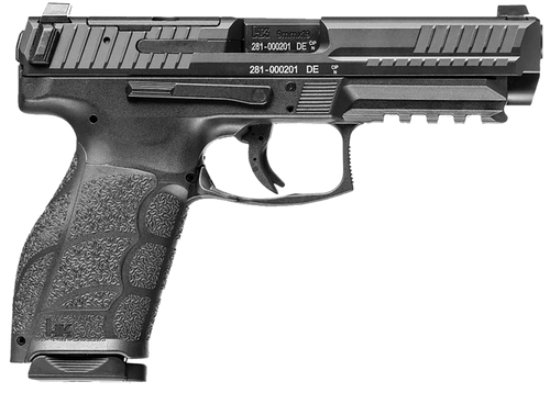 hk vp9a1 k 9mm, 4.09" barrel, optic ready-serrated slide, blackframe, picatinny, 10rd