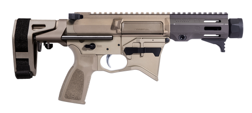 maxim defense md9 k scw 9mm 4.50" black nitride threaded barrel, black anodized aluminum receiver picatinny rail, maxim scw  brace, black polymer...
