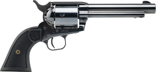 taurus deputy dual cylinder 357 magnum-9mm, 5.5" barrel, high gloss finish, blued, black polymer grip, blade front with fixed rear sights, 6rd