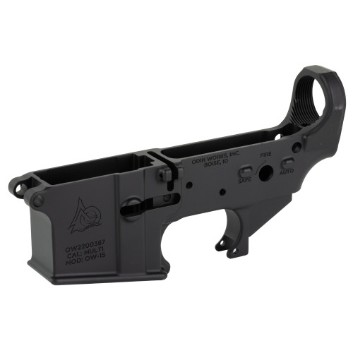 odin works, otr-15 forged lower 223 remington/5.56 nato, anodized finish, black
