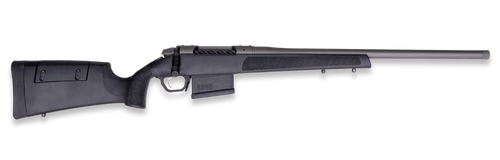weatherby 307 range sf 338 wby rpm 5rd,24" tungsten cerakote heavy threaded barrel, tungsten cerakote steel drilled & tapped receiver, black adj...