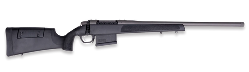 weatherby 307 range sf 25 wby rpm 5rd,20" tungsten cerakote heavy threaded barrel, tungsten cerakote steel drilled & tapped receiver, black adj cheek...