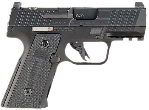 iwi masada slim commander elite 9mm, 3.4" barrel, black, optic ready-serrated, picatinny rail, 13rd