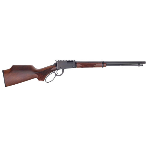 henry h1 sporter carbine 22 lr, 16.5" threaded barrel, 1/2x28 thread pitch,rd blued, american walnut monte carlo stock, integrated picatinny rail,...