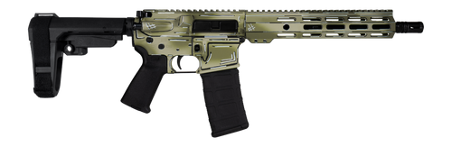 shark coast tactical anime-15 5.56mm,10.50" threaded barrel, picatinny rail, m-lok handguard, sba3 brace, magpul moe grip, 30rd