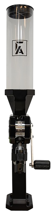 frankford arsenal bench top powder measure, static free aluminum body, micro adjustable dispensing, comes with bench mount plate