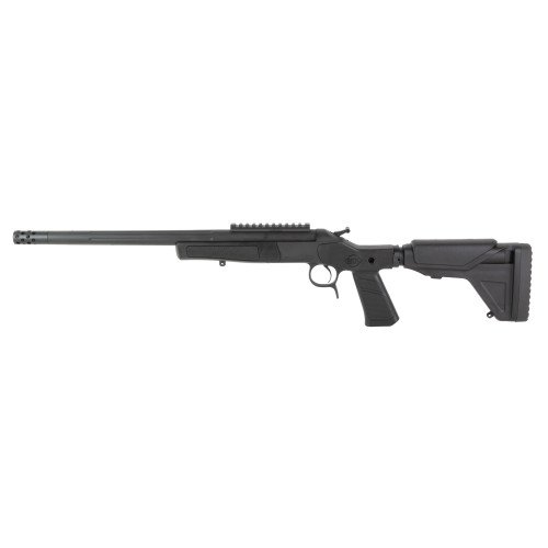 cva cascade xp-sb sbr 308 win, 16.50" fluted threaded barrel & receiver picatinny rail, graphite black adj buffer tube stock, black grip, 1rd