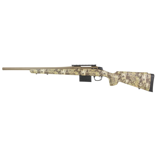 cva cascade varmint hunter 243 win 10rd,20" flat dark earth threaded barrel & receiver picatinny rail, krytek highlander adj comb & lop stock