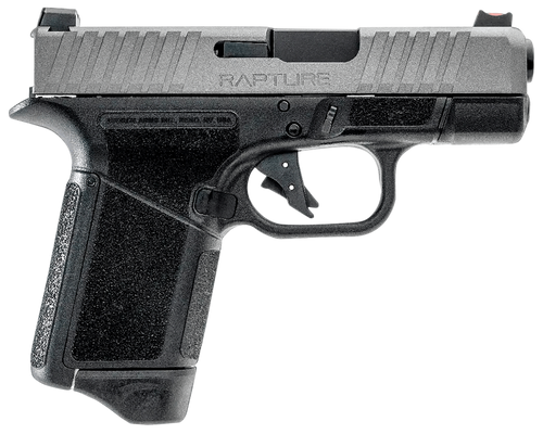 gforce arms rapture 9mm,3.25" barrel, nickel steel optic cut-serrated slide, black cerakote, shield rmsc/rmr footprint, 12rd