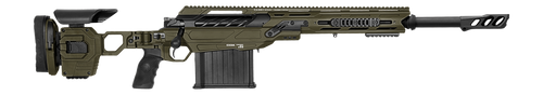 cadex cdx-50 tremor 50 bmg 5rd, 20.6" match grade threaded barrel, picatinny rail, adj folding olive drab green stock, black grip