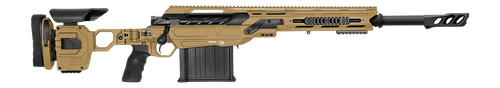 cadex cdx-50 tremor 50 bmg 5rd, 20.6" match grade threaded barrel, picatinny rail, adj folding hybrid tan stock