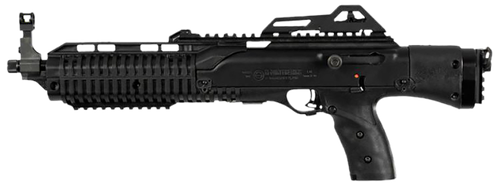 hi-point 4595p 45 acp, 14.95" threaded barrel, black powdercoat, picatinny rail, forend, no brace, rear picatinny rail, black grip, 9rd