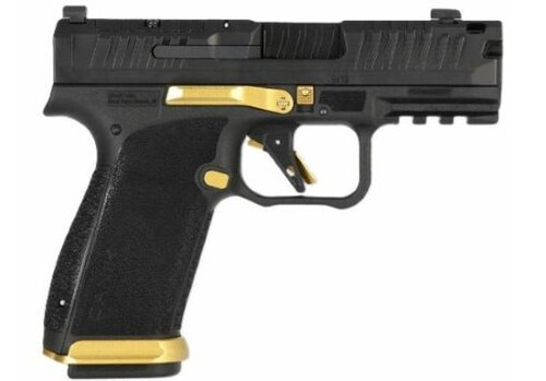 canik mete mc9 prime 9mm 3.65" or ns 2-17rd black/gold talo limited edition