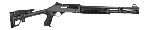 panzer arms m4 semi-auto 3" 5rd,18.50" tactical barrel, gray tactical gray aluminum receiver picatinny rail, black skeleton synthetic stock & grip