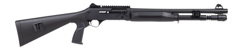 panzer arms m4 3" 5rd,18.50" black barrel, black aluminum receiver picatinny rail, black fixed synthetic stock, black polymer grip