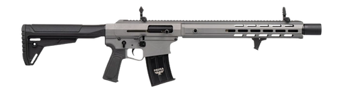 panzer arms ar12 pro-l 3" 5rd,18.50" black barrel, tactical gray cerakote aluminum receiver picatinny rail, m-lok handguards, gray synthetic stock,...
