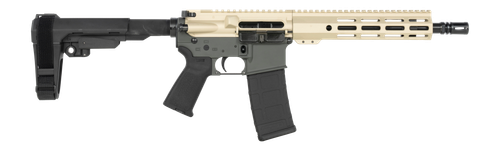 shark coast tactical fisher cat 5.56mm 30rd, 10.5" barrel, m-lok handguard, polymer sb tactical sba3 brace, magpul moe grip, right