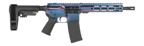 shark coast tactical mongoose 5.56mm 30rd, 10.5" threaded barrel, picatinny rail, m-lok handguard polymer sb tactical sba3 brace