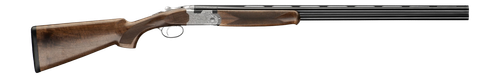 beretta 686 silver pigeon i combo 28 ga 410 ga 3" 2 28" blued steelium vent rib barrel, engraved silver receiver, fixed walnut stock